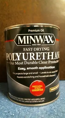 Minwax 63005444 Fast Drying Polyurethane  Warm Semi-Gloss 1 Qt. FREE SHIP • $19