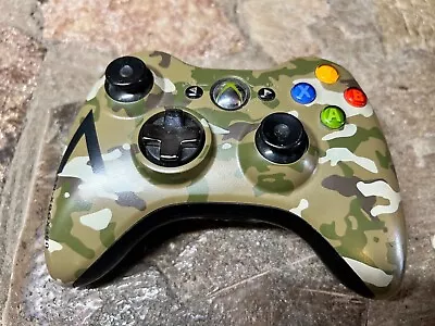 Xbox 360 Camouflage Camo Wireless Special Edition Controller Halo No Back Cover • $18.89