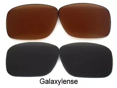 Galaxy Replacement Lenses For Oakley Deviation Sunglasses Black/Brown Polarized • £10.62