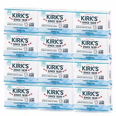 Kirk's Original Coco Castile Soap 4 Ounces (12 Pack)  • $32.71