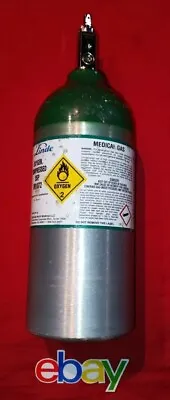 LINDE Size C Oxygen Tank Aluminum EMPTY Cylinder 248 LITERS GREAT Condition • $49.99