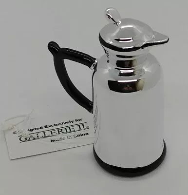 Mercury Glass Thermos Tea Pot Ornament - Gallerie Ii 68227 New Old Stock • $3.50