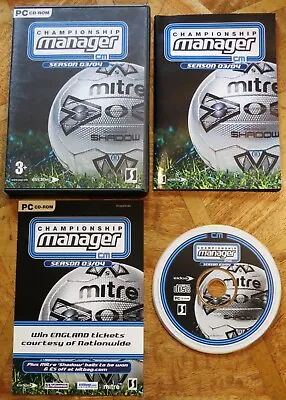 Championship Manager - Season 03/04 By Eidos (PC CD-ROM) • £9.99