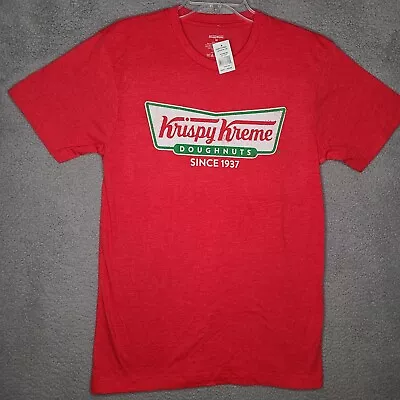 $12.88 • Buy Krispy Kreme Doughnuts T Shirt Bow Tie Logo Red Men's Size Medium NWT