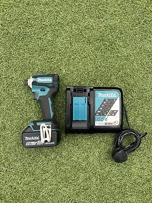 Makita Impact Driver 1x LXT 5AH Battery & Charger In LXT Brushless DTD171 • £174.99