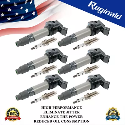 6X Ignition Coil & 6 Spark Plug For Volvo S60 XC70 V70 XC90 Land Rover LR2 UF594 • $95.66