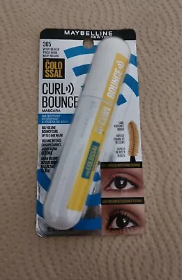 MAYBELLINE ~ The Colossal Curl Bounce Mascara ~ Very Black 365 ~ 0.33 Fl Oz • $8.90