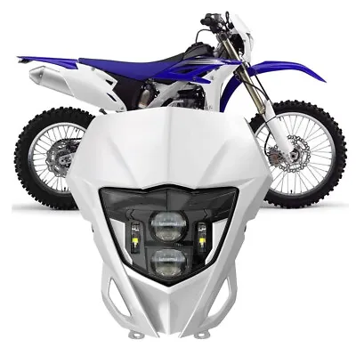 Dirt Bike LED Headlight DRL W/Fairing For Yamaha WR250F WR450F TTR250 TTR400 XT • $79.99