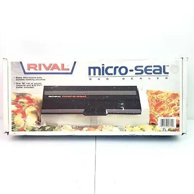 Vintage Rival Micro Seal Bag Sealer Vacuum Food Saver Model 10050-B • $19.69