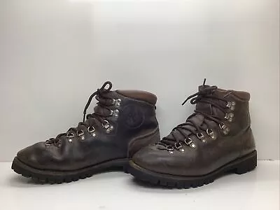 Vtg Mens  Vasque  Made In Usa Hiking Brown Boots Size 12 C • $99.99