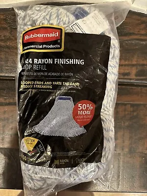  Rubbermaid Commercial Products  #24 Rayon Finishing Mop Head Refill • $18.99