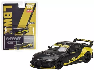 Mini GT 1:64 LB-Works Toyota GR Supra Metal Diecast Car Model Toy Matt Black • $16.99