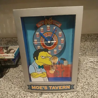 Homer Simpson Moe’s Tavern It’s Duff Time Wellgain Quartz Standing/Wall Clock • $22