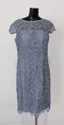 JJ's House Women's Allover Lace Mother Of The Bride Dress LV5 Dusty Blue US:10 • $39.99