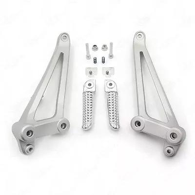 Silver Rear Footrest Foot Pegs Brackets For 2009-2014 Yamaha YZF-R1 • $43.85