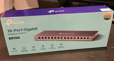TP-Link TL-SG116 16-Port Gigabit Desktop Ethernet Switch • £35