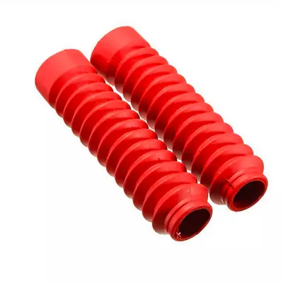 2Pcs Red Motorcycle Front Fork Dust Cover Gaiters Boots Shock Absorber Protector • $12.50