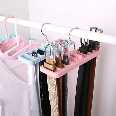 £3.88 • Buy Belt Hanging Sundries Closet Organization Storage Rack Scarf Hanger Tie Holder