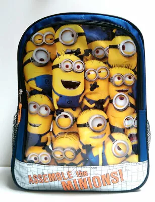 Despicable Me Assemble The Minions 16  Large Backpack Boys Kids School Book Bag • $17.05