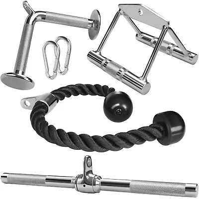 A2ZCare Cable Attachments: Double D Handle Tricep Rope Rotating Bar V Shaped • $69.99