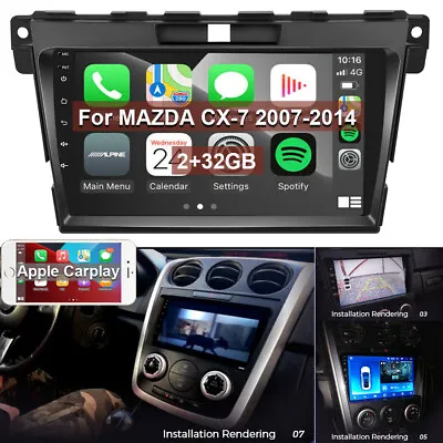 9  For Mazda CX-7 2007-2014 Car Stereo Radio Android 11 GPS Navi CarPlay BT 32GB • $129.99