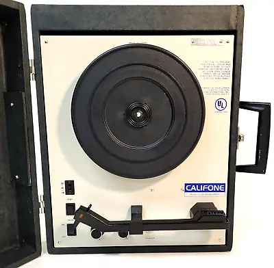 Califone 1010AV Portable 4 Speed Phonograph Classroom Record Player Turntable • $36