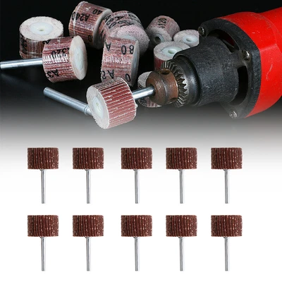 £4.19 • Buy 10x Sanding Sandpaper Flap Wheel Discs For Dremel Shank Rotary Tools 80-600 Grit