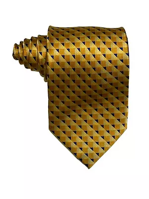 Bellagio Handmade 100% SILK Men's Designer Geometric Extra Long Tie 67  X 3.75  • $16.99