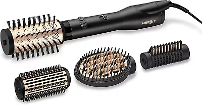 BaByliss Big Hair Luxe Rotating Hot Air Brush Styling 4 Brush Heads (EU Plug) • £95