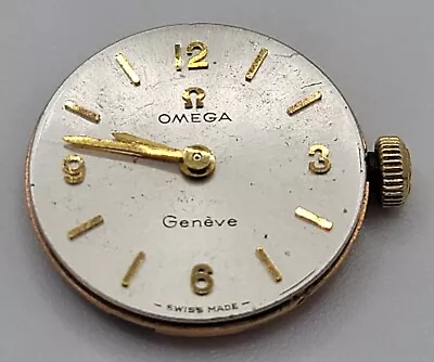 Original Omega Wristwatch Movement Cal. 620 W/ Dial & 14k Gold Crown 17.5mm • $1