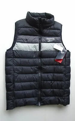 Reebok  Mens Vest Water/Wind Resistant Black Size M • $21.99