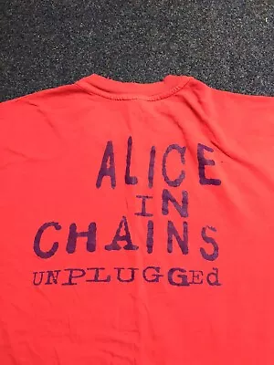 Vintage Alice In Chains MTV Unplugged Shirt XL Rare Promotional 1996 Hanes • £225