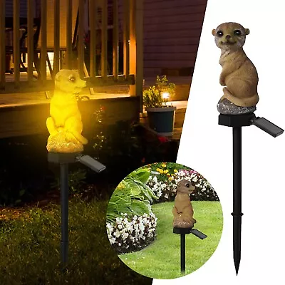 Meerkat Garden Ornament Solar Powered Water Proof Light Solar Meerkat Garden • $22.02