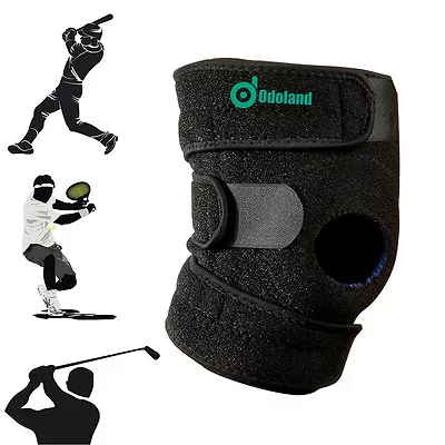 Elastic Knee Brace Kneecap Adjustable Pads Sports Guard Non-slip Gym Protector • $9.99