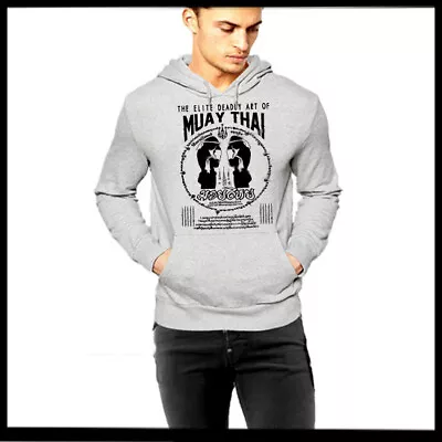 Muay Thai Fighters Hoodie Thai Boxing Thailand Martial Arts Kickboxing Sport New • $49.50