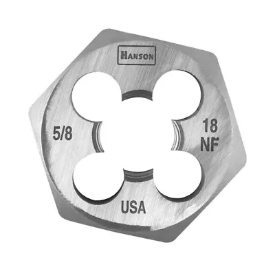 Irwin 6854 Hanson High Carbon Steel SAE Hexagon Die 5/8 In.-18NF 1 Pc • $14.08