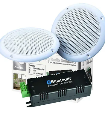 12v Marine Boat Bluetooth Waterproof Speakers Stereo Amplifier Kit  B425B5 • £51.99