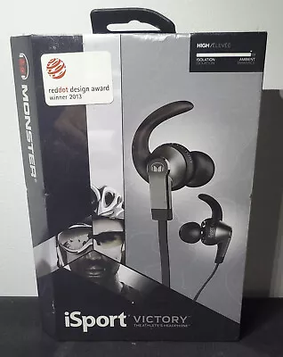 Monster ISport Victory Headphones (Black) New Factory Sealed Earbuds • $129.95