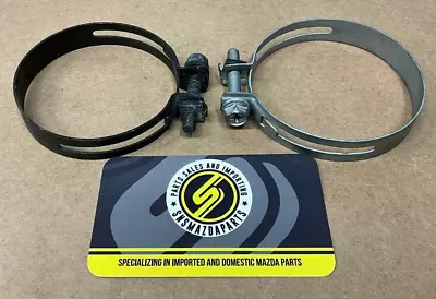 90-05 Mazda Miata MX-5 MX5 OEM Air Intake Crossover System Pipe Hose Clamp Pair • $15.95