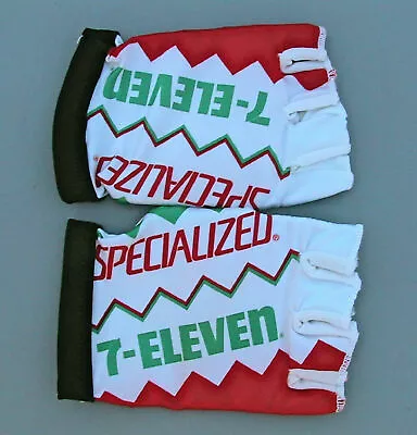 TEAM 7 ELEVEN CYCLING 7-11 SPECIALIZED 1990 GLOVES NEW Large W/MUSETTE BAG • $40