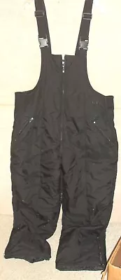 Adult Black SWISS ALPS Rugged Wear Bib Snow Pants  Size XL • $9.99