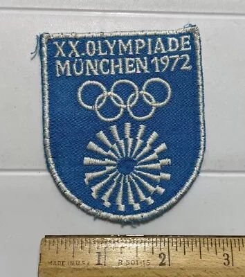Vintage 1972 Munich Munchen Germany 20th XX Olympics Olympiade Souvenir Patch • $12.99