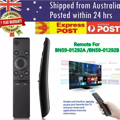 For Samsung TV Remote Control BN59-01292A BN59-01259E 4K UHD Smart For SAMSUNG • $10.99