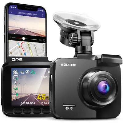 $99.99 • Buy AZDOME GS63H 4K Car Dash Cam Car DVR Camera WIFI GPS Video Recorder