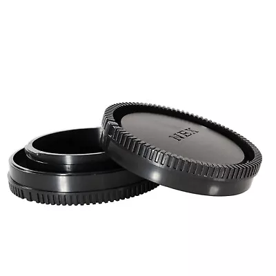 Lens Rear Cap + Body Cap For Sony E-Mount NEX 6500 A6300 A6000 A77 A99 A900 A700 • $7.19