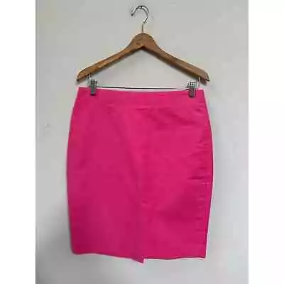 J. Crew No. 2 Pencil Skirt In Double Serge Cotton Stretch Sz 10 Pink • $29