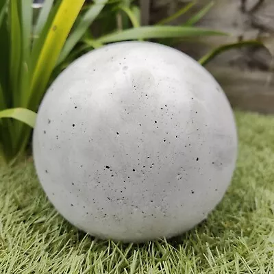 Concrete Orb Ball Sphere For Garden. Hypertufa Garden Decoration. Large.  18cm • £32.50