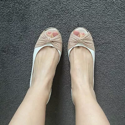 Women’s Well Worn Peep Toe Wedge Heels • $0.99