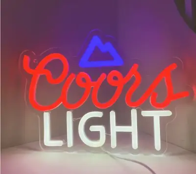 🍺Coors Light Neon/LED Beer Sign-Great For Man Cave/Bar. See My Other Listings  • $29.99