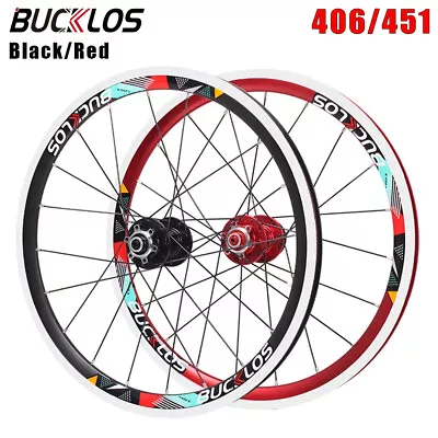 20  MTB Wheelset Clincher Rim&Disc Brake Aluminum 406/451 Folding BMX Bike Wheel • $75.95